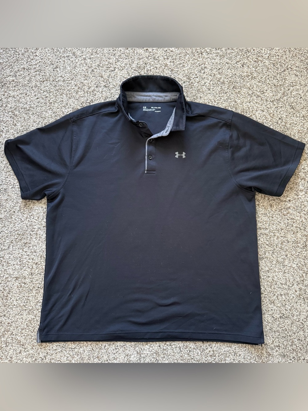 Under Armour Men’s Black Polo with Contrast Trim